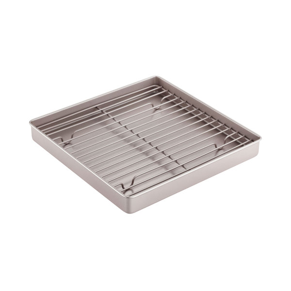 CHEFMADE 11 Inch Shallow Dish Roasting Pan with Rack & Reviews Wayfair